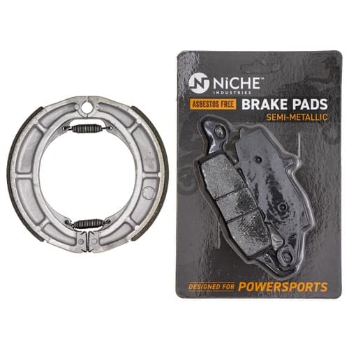 Brake Pad with Shoe Set for Marauder 800 64400-38810 Front Rear Semi-Metallic