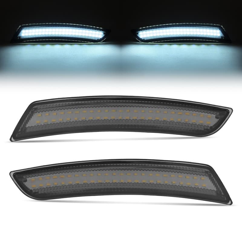 2PCS Front Bumper LED Side Marker Light For Chevy Camaro Cadillac CTS 2014-2024