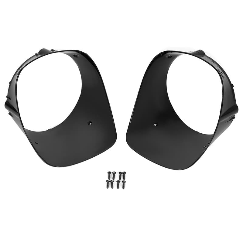 Pair Of Headlight Bezel Cover Trim Lamp Black For Chevrolet Camaro Z28 1978-1981