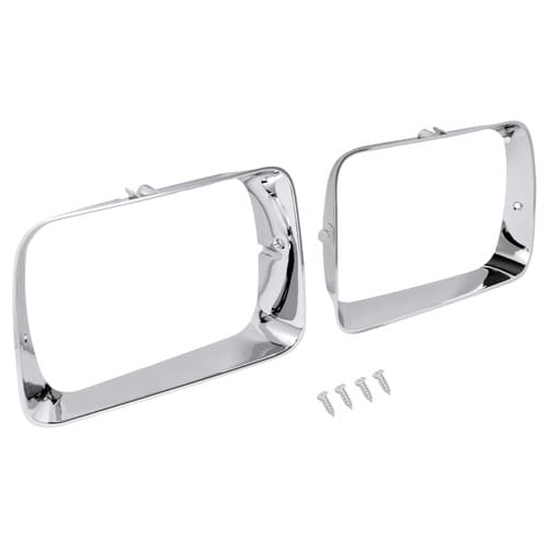 Pair Of Headlight Door Bezel Trim LH & RH Side  For Dodge D150 Ramcharger 92 93
