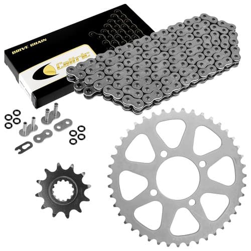 O-Ring Drive Chain And Sprockets Kit for Kawasaki KEF300 Lakota 300 1995-2003