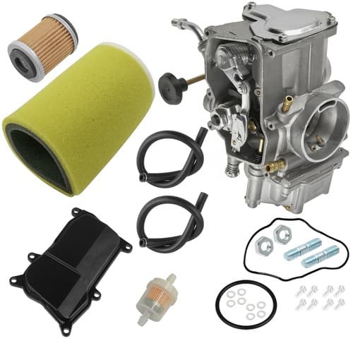 Air Filter & Carburetor Kit For Yamaha Big Bear 350 YFM350FW 4x4 2x4 1986-1999