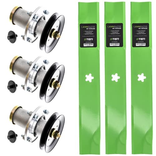 Spindle with Pulley High Lift Blade for Husqvarna 52 Inch Deck GT52 XLS TS352