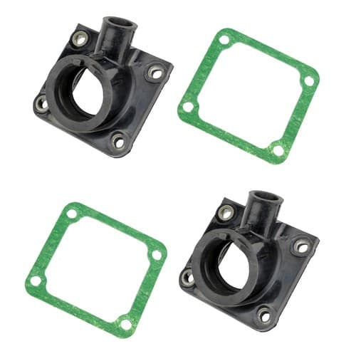 Set of 2 Carburetor Intake Boot Joints And Gaskets for Yamaha Rz350 1984-1985