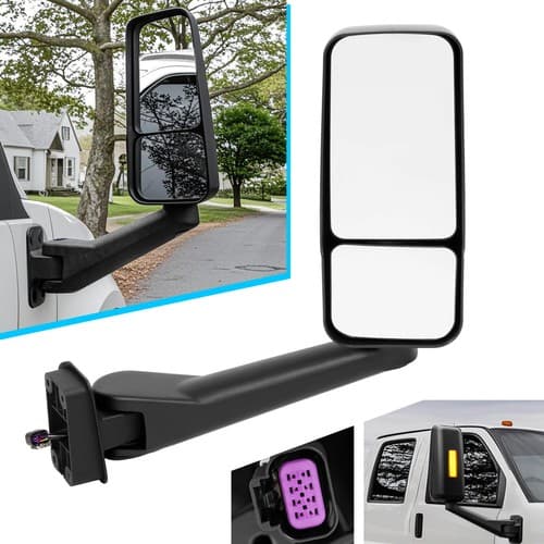 DOT For 03-09 Chevy Kodiak GMC Topkick C4500-7500 Heated Right Power Side Mirror