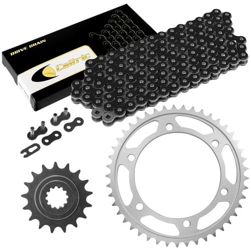 Black Drive Chain And Sprocket Kit for Kawasaki GPZ1100 ZX1100E ZX1100F 1994-97