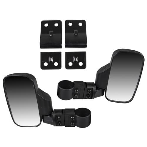 NICHE Black Side View Mirror Pro-Fit Set for Yamaha Rhino 660 450 700 FI YXR700F