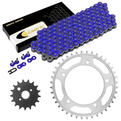 Celox Drive Chain & Sprockets Kit Fits SUZUKI SV1000 SV1000S 2003-2007 / Blue