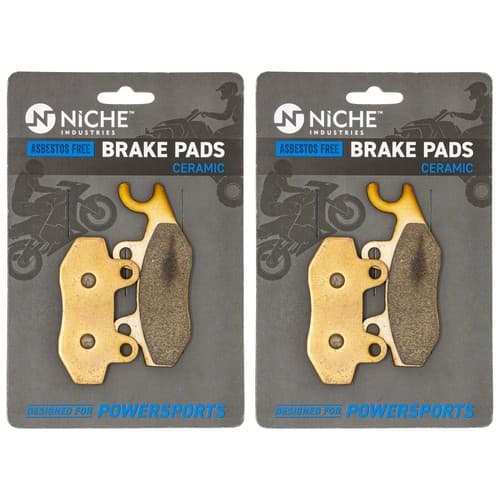 NICHE Brake Pad Set for Yamaha 5B4-W0045-10-00 Rear Right Hand Ceramic Rhino 700