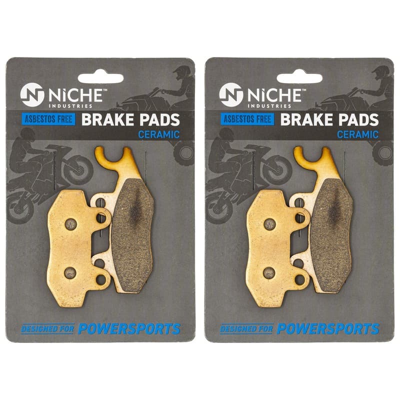 NICHE Brake Pad Set for Yamaha 5B4-W0045-10-00 Rear Right Hand Ceramic Rhino 700
