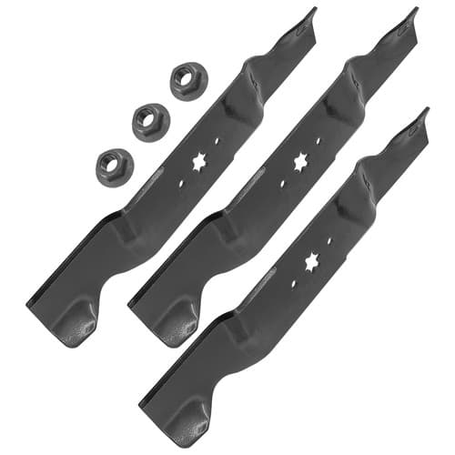Deck Blades w/Nuts for Troy-Bilt GT-2554 TB2654 Mustang XP 54" Deck / 942-0677B