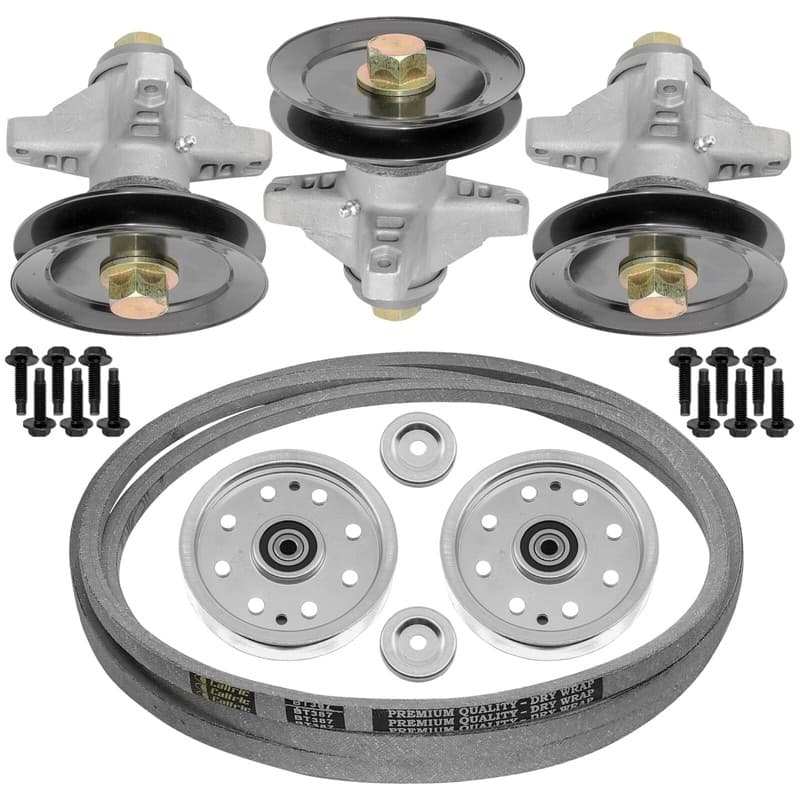 Spindle w/ Pulley & Belt for Cub Cadet SLT1554 54" 918-04129B 285-842 753-08171