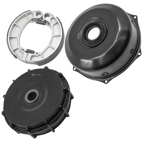 Rear Brake Drum & Cover w/Brake Shoes For Honda Rancher 420 TRX420 4x4 2014-2027