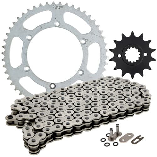 NICHE Sprocket Chain Set for Kawasaki KLX300 14/50 Tooth 520 O-Ring Front Rear