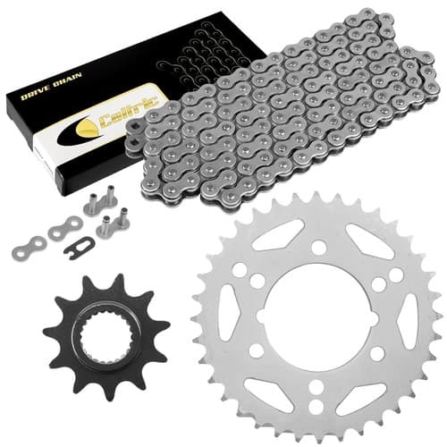 Drive Chain & Sprockets Kit for Polaris Trail Blazer 250 2001 2002 2003 / Steel