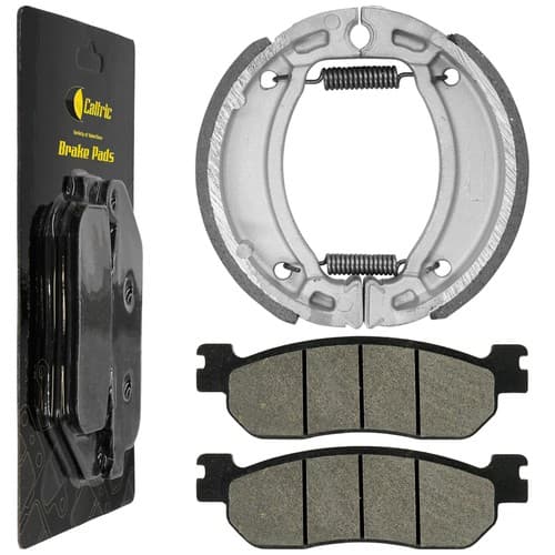 Front Brake Pads and Rear Brake Shoes for Yamaha TW200 Trailway 200 2001-2024