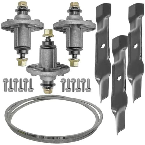 Deck Spindle Blade And Belt For John Deere 145 155C D140 D150 D160 LA130 LA140