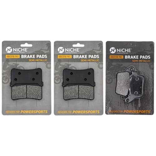 NICHE Brake Pad Set for Honda CBR1000RR 06435-MEL-D23 Front Rear Semi-Metallic