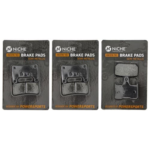 Brake Pad Set for Suzuki GSXR600X GSXR1000Z GSXR750X Front Rear Semi-Metallic