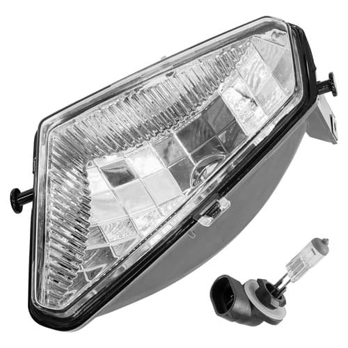 Caltric Left Headlight & Bulb For Polaris 2410735 2410425