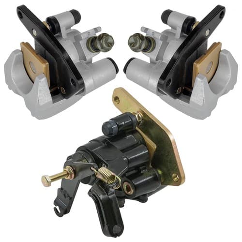 Front And Rear Brake Caliper W/Pads for Yamaha Warrior 350 YFM350 X 1989-2001