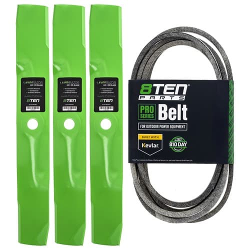 8TEN Blade Belt Kit for John Deere Z425 Z445 Z435 EZtrak M143520 M154296 54 Inch