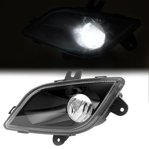Left Black LED Fog Light For Freightliner Cascadia 2018-2024 Front Driving Lamp