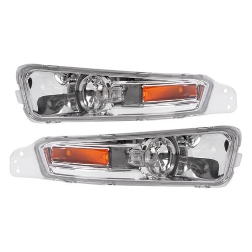 For Ford Mustang 2005-2009 Clear Front Bumper Turn Signal Light Parking Lamp