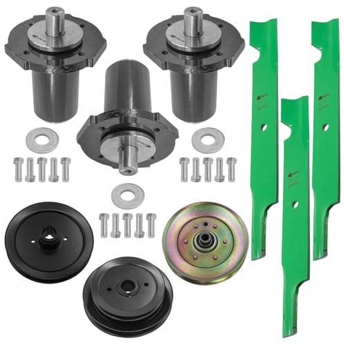 Caltric 59215400 09081200 07300527 Deck Spindle Blade Pulley Kit For Gravely