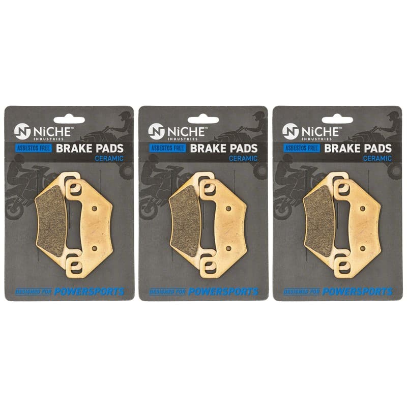 Brake Pad Set for Arctic Cat 1436-420 Front Left Right Rear C Ceramic 3 Pack