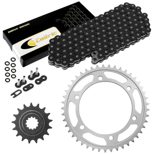 Black O-Ring Drive Chain & Sprockets Kit for Kawasaki ZR1100 ZRX1100 1997-2000