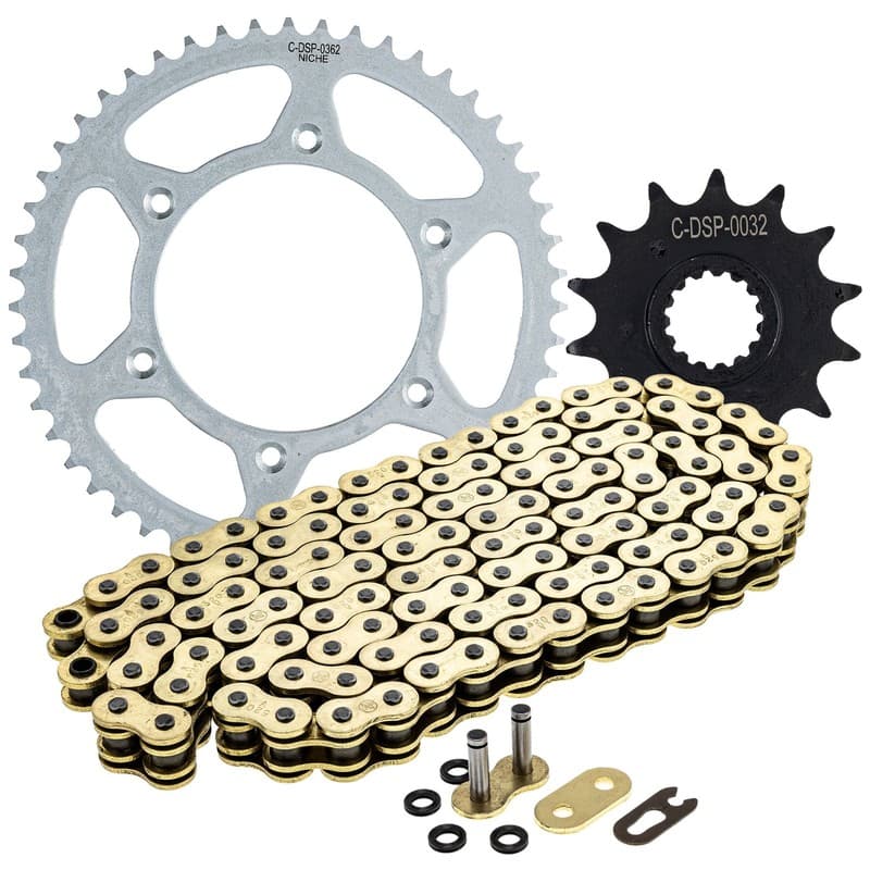 NICHE Sprocket Chain Set for KTM 250 SX 350 14/51 Tooth 520 X-Ring Front Rear