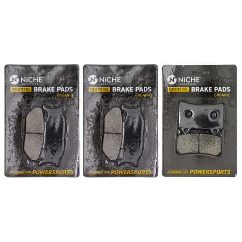 NICHE Brake Pad Set for Yamaha Road Star Midnight Royal Front Rear Organic