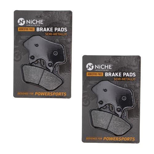 Brake Pad Set for Harley-Davidson Street Glide Front Rear Semi-Metallic 2 Pack