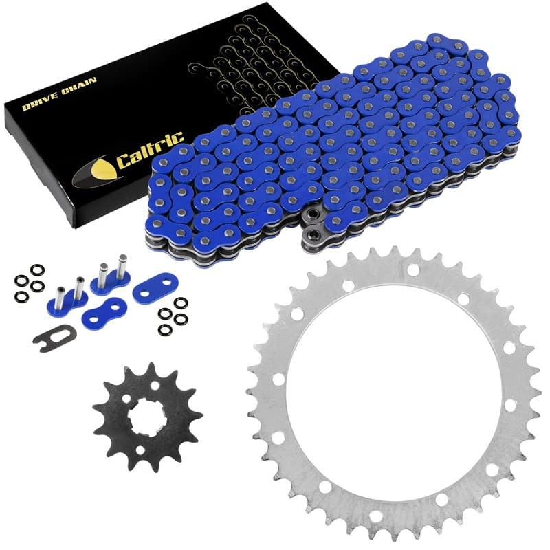 Blue O-Ring Drive Chain & Sprockets Kit for Yamaha Warrior 350 YFM350X 1989-04