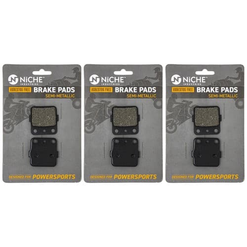 NICHE Brake Pad Set for 06435-HA5-671 Front Rear Semi-Metallic Honda TRX400 EX X