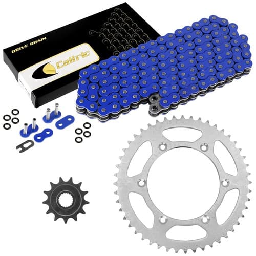 Blue O-Ring Drive Chain & Sprockets Kit for Yamaha YZ125 2005-2017