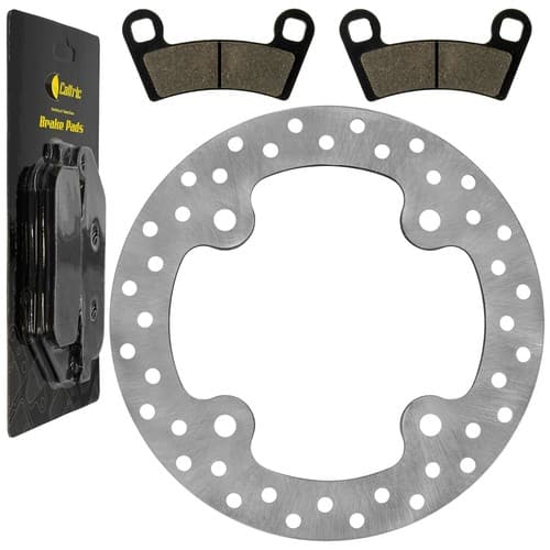 Front Brake Disc Rotor And Pads for Polaris RZR S 800 EFI 2009 2010 2011-2014