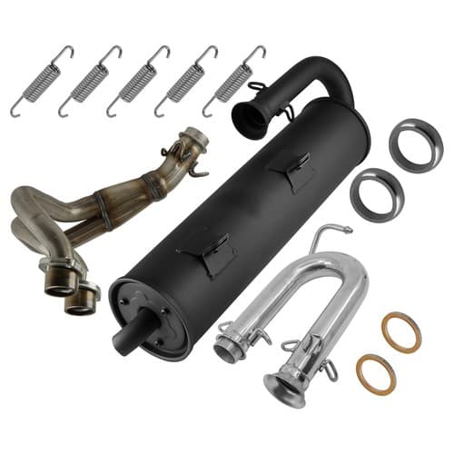 Exhaust Muffler Pipe W/ Gaskets For Yamaha Rhino 700 YXR700FSP Sport FI 08-012