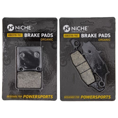 NICHE Brake Pad Set for Suzuki GS500 GS500E GS500F 69100-01820 Complete Organic