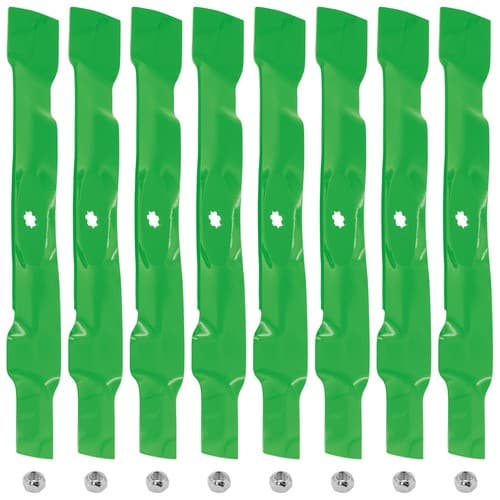 AM141033 GY20850 UC21583 M156416 42" Deck Mulching Blade & Nut For John Deere