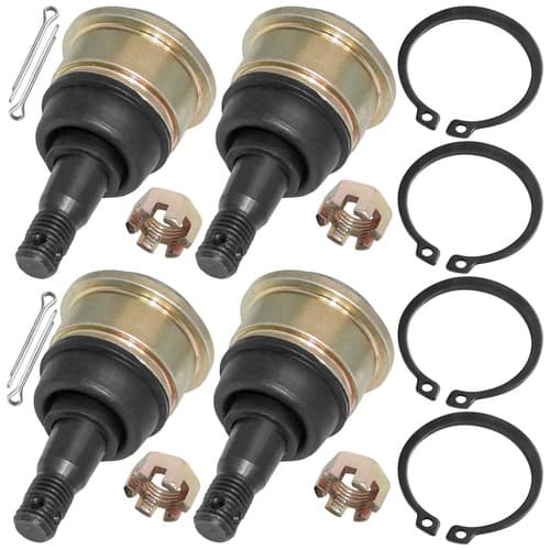 for Yamaha Grizzly 550 YFM550F 2007-2012 Upper and Lower A-Arm Ball Joints 4 Pcs