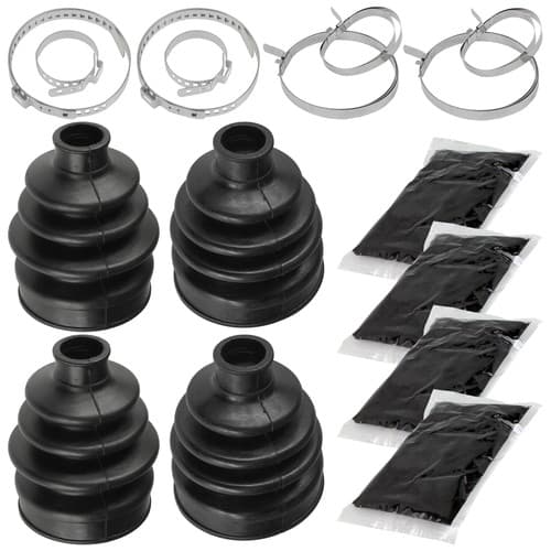 2 Rear Axle LH or RH Inner Outer CV Boot Kit for Yamaha Kodiak 700 YFM700 16-20