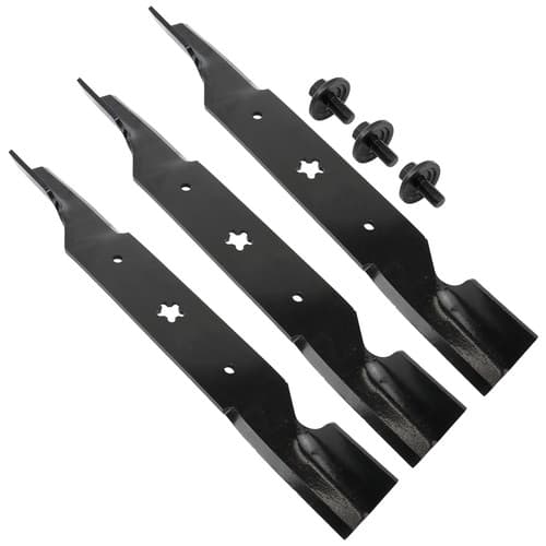 Caltric 48" Deck Blades & Bolt For Husqvarna EZ 4824 EZ 4822 YTH 1848 XP
