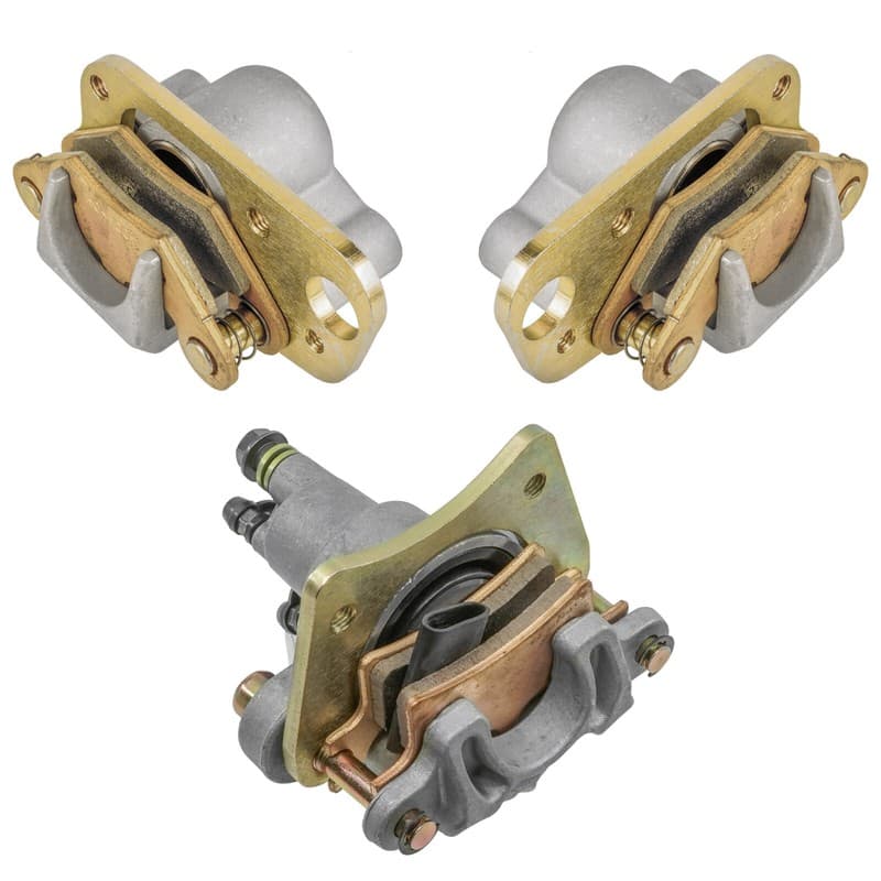 Front and Rear Brake Caliper w/ Pads for Polaris Trail Boss 330 2005 2006 - 2009