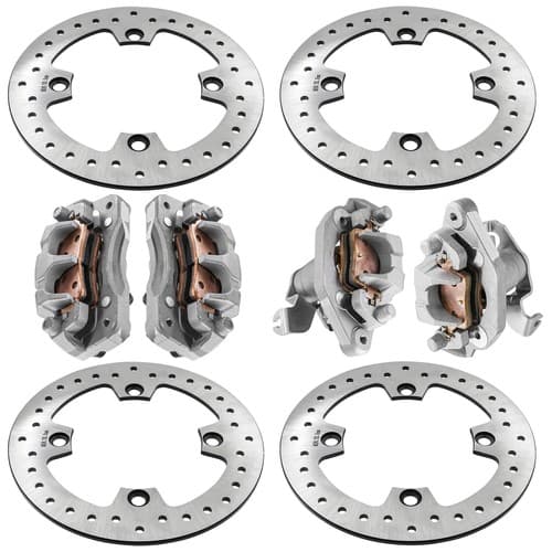 Front & Rear Brake Caliper with Disc For Kawasaki Teryx KRX 1000 KRF1000 2020-26