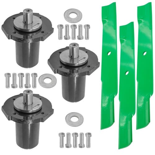 60" Deck Spindle & 20.5" Medium-Lift Blade Kit for Gravely ZT60 PM200 Pro-Master