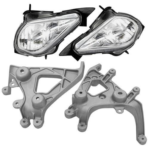 Front Fender Headlight & Brackets For Yamaha Raptor 700 YFM700 2006-2012