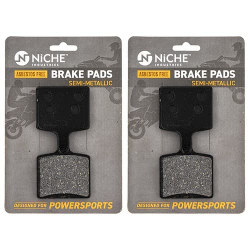 NICHE Brake Pad Set Yamaha Sidewinder LTX MTX SR Viper Rear Semi-Metallic 2 Pack