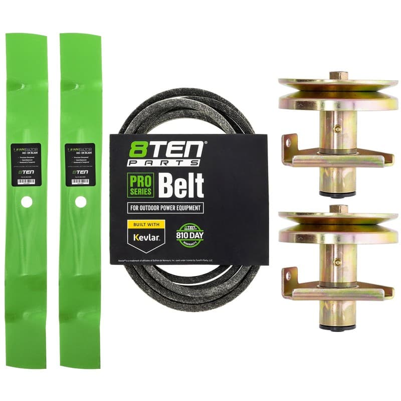 8TEN Blade Belt Spindle Kit for 42 Inch John Deere Sabre Scotts S1642 S1742 1542
